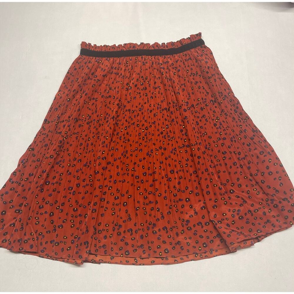 Forever 21 Pleated Animal Print Skirt Size Large